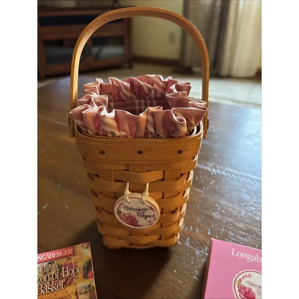 longaberger Horizon Of Hope Basket And Booklet 1998